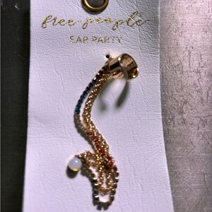 Free People Gold and Multicolor Ear Cuff